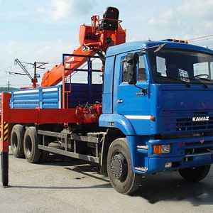 Xe tải Kamaz gắn cẩu Kanglim 7 tấn